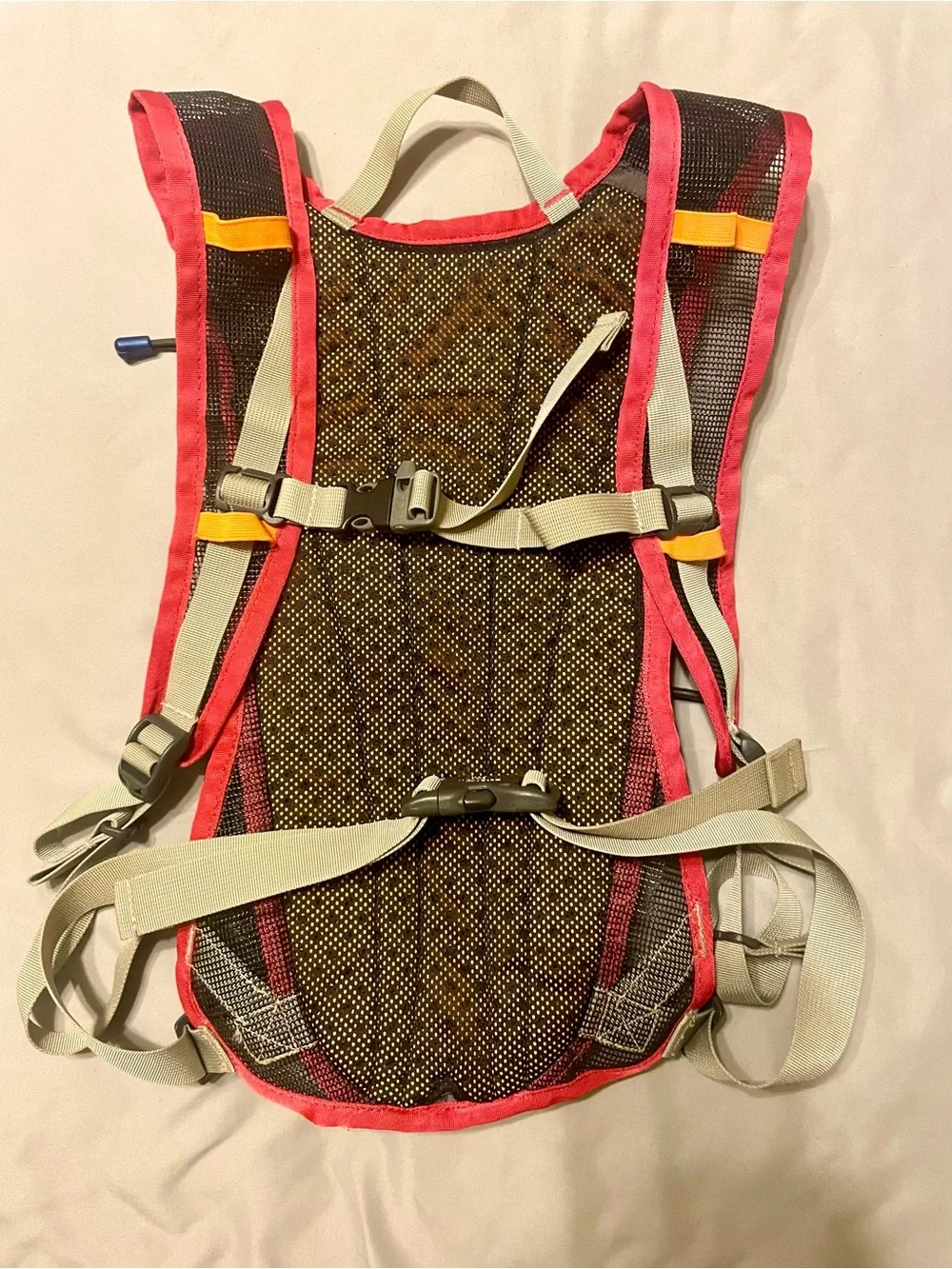 The North Face Red and Tan Hydration Vest Pack